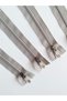 8 Pieces of Ice Gray Color Bags, 18 cm Quality Zipper for Wallets, Hobby Work, and Crafts - 3