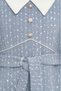 Blue Elegant Tweed Girls Dress with Pearl Buttons 8-15 Age 36446Pr - 3
