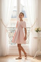 Girl's Evening Dress Satin Gown with Pearl Ribbon Cape and Lace-Up Back - Graduation, Wedding, Party, Special Occasions (8, 9, 10, 11, 12, 13, 14 Years) 36095Pr - 6