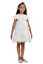 Ecru Girls Petal Layered Dress with Removable Collar 3-7 Years 36134Pr - 3