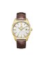 Classic and Modern Design Men's Wristwatch |   42 mm Steel Case, Dark Brown - 7