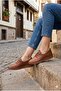 Z526 Anatomical Comfortable Flexible Elastic Laced Genuine Leather Women's Shoes - 6