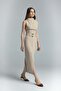 Jessi Slit Skirt - Camel - 4