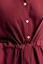 Tie-Waist Kimono Shirt - Burgundy - 7