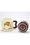 Capybara Design Porcelain Mug with Lid – Heat-Resistant Cute Mug - 2