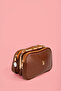 Women's Cross Strap Leather Bag with 4 Compartments, Multi-Compartment Scholarship Zippered Daily Shoulder Bag