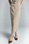 Jessi Slit Skirt - Camel - 6