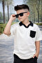 Boy's Collar Detailed Shorts Set - Age 9/12 - 31691 - 2