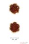 Mngo Model Amber Color Combined Flower Earrings-Retro Style Resin Rose Detailed Gold Framed Earrings - 3