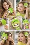 2-in-1 Cute Anime Girl Character Hanging Comb Keychain Bag Accessory Ornament Green