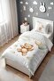 Flying Teddy Bear Patterned Single Baby Kids Bedding Set - 3