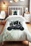 Stylish Motor Patterned Single Baby Kids Bedding Set