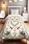 Song of Happiness Patterned Single Baby Kids Bedding Set