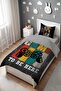 Game Break Patterned Single Baby Kids Bedding Set - 3