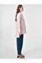 Collar Detailed Linen Lyocell Tunic Powder - 6