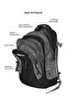 Para John School Backpack 14-20" PVC Coating Durable Student Bag with Strong Zipper - 4