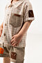 Baby Boy Summer Muslin Shirt and Shorts 2-Piece Set - 2