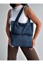 New Season Denim Quality Shoulder Bag with Front Pocket. Length 40 Cm/ Width 35 cm