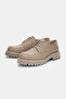 Calder Genuine Leather Lace-Up Women's Loafer - Mink