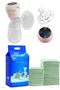 Hands-Free Electric Breast Pump With Baby Changing Mats - Green - 240 Pcs