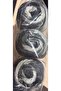 3 Pieces of Favorite Batik Hand Knitting Yarn 100 Gr 904 Gray Black and White - 2