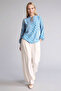 بلوزة بأكمام طويلة وياقة دائرية وطباعة من Regular Fit N1809AZ26SP - 2