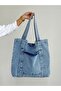 New Season Denim Jean Useful Quality Shoulder Bag. Length 40 cm / Width 45 cm - 7