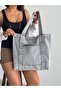 New Season Denim Jean Useful Quality Shoulder Bag. Length 40 cm / Width 45 cm