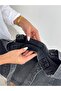 New Season Denim Jean Large Quality Shoulder Bag with Front Pocket. Length 38 Cm/ Width 52 cm - 8