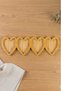Wooden 4-Compartment Heart-Shaped Snack Bowl Presentation Plate - 2