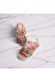 Girls' Beaded Orthopedic Sole Lightweight Velcro Sandals - 2