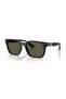 Ea 4269 500187 54 Men's Square Black Mirrored Bone Sunglasses