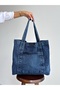 New Season Denim Jean Useful Quality Shoulder Bag. Length 40 cm / Width 45 cm - 6