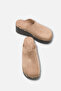 Calivelle Mink Suede Women's Daily Staple Detailed Sabo Stylish Closed-Front Comfortable Slippers - 3
