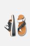 Women's White Black Orthopedic Flip-Flops with Cross Straps, Soft Sole, Anatomical Comfortable Daily Slippers - 4