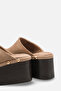 Calivelle Mink Suede Women's Daily Staple Detailed Sabo Stylish Closed-Front Comfortable Slippers - 6