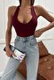 Halter Neck Top Burgundy - 3
