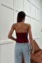Halter Neck Top Burgundy - 4