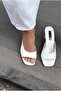 Arinor Heeled Slippers White Patent Leather - 2
