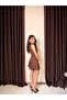 Women's Flounce Bow Detailed Mini Dress - 3