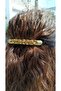 Gold Metal Chain Design Automatic Clip Buckle Stylish Hair Accessory 10 cm - 3
