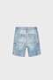 Boy's 8-16 Years Old Elastic Waist Cargo Pocket Denim Shorts Jeans Blue - 2