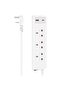 Power Strip 3-Way, USB C / A , 20W PD, 2M, White - 6