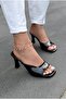 Arinor Heeled Slippers Black Patent Leather - 3
