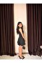 Women's Flounce Bow Detailed Mini Dress - 3