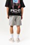 Gridwave Patterned Elastic Waist Shorts - 5