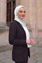 Women's Rami Natural Shawl Plain Minimal Shawl Lightweight Breathable Hijab Shawl - 3