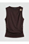 Trendlucky Oval Neck Gathered Blouse with a Difference - 5