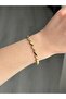 Cm Jewellery-Zircon Stone Wave Bracelet/Gold/17+2 cm - 5