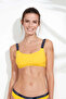 Women's Yellow Thin Strap Bikini Top - 3